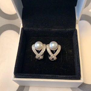 Genuine Gold and Diamond Earrings